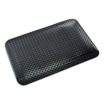Crown Industrial Deck Plate Anti-fatigue Mat, Vinyl, 36 X 60, Black freeshipping - TVN Wholesale